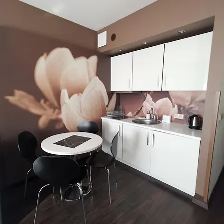 Prywatny Salon Z Aneksem Kuchennym, Sypialnia W Diva Apartman Kołobrzeg